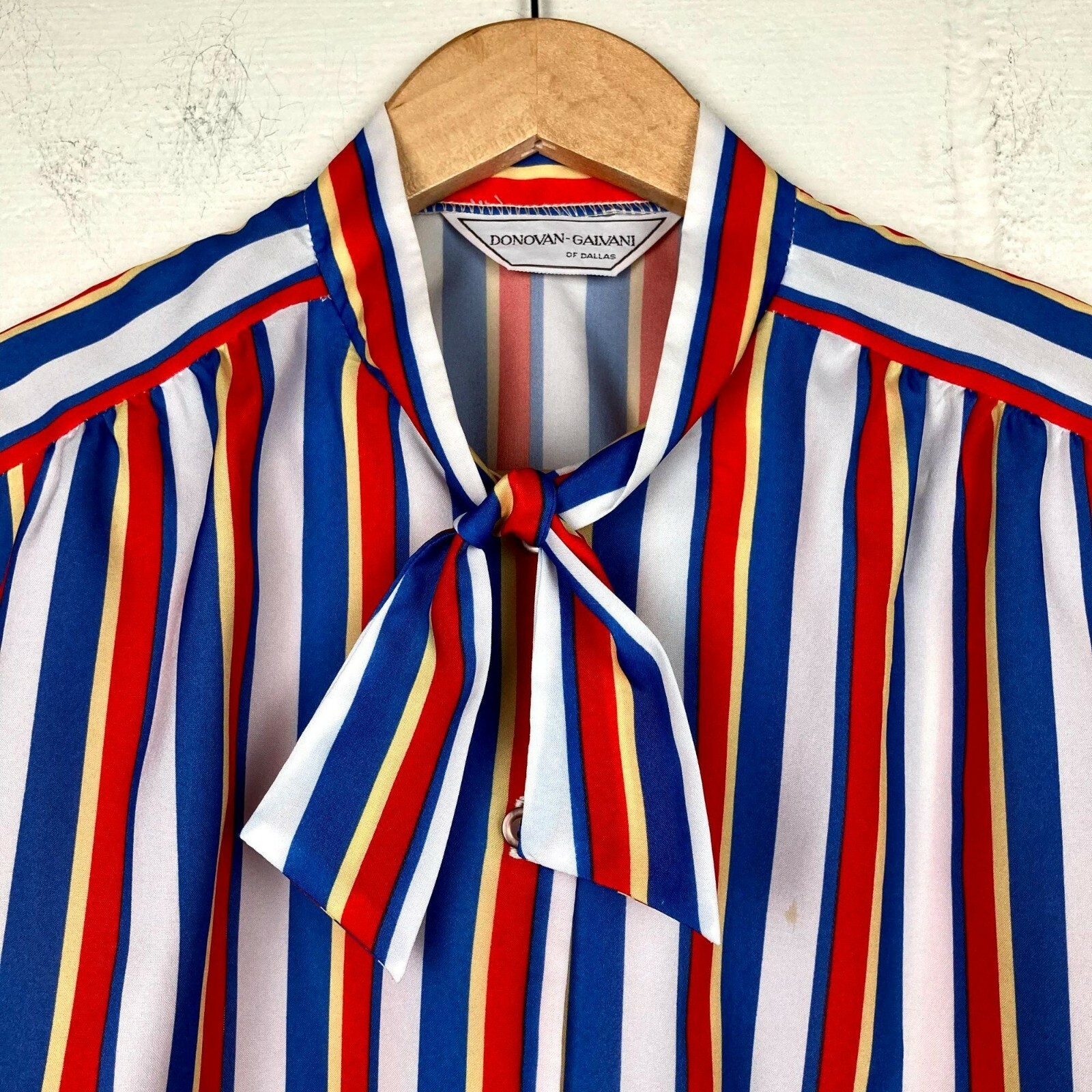 Vintage 80s Top Womens Medium by Donovan-Galvani of Dallas Blouse Colorful