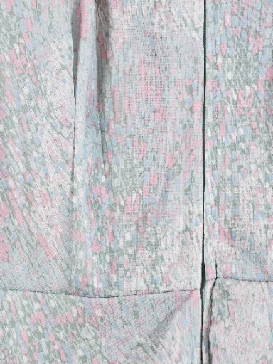 VTG Minerva Fashions Dress Women’s M/L Pastel Pink Green Floral Career Witchcore