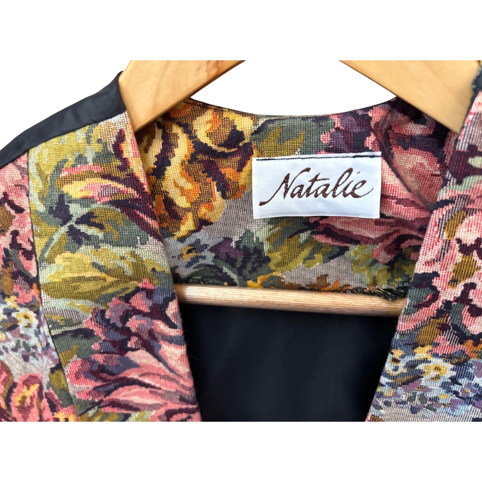 Vintage Natalie Tapestry Vest Grandmacore Cottagecore Dark Academia