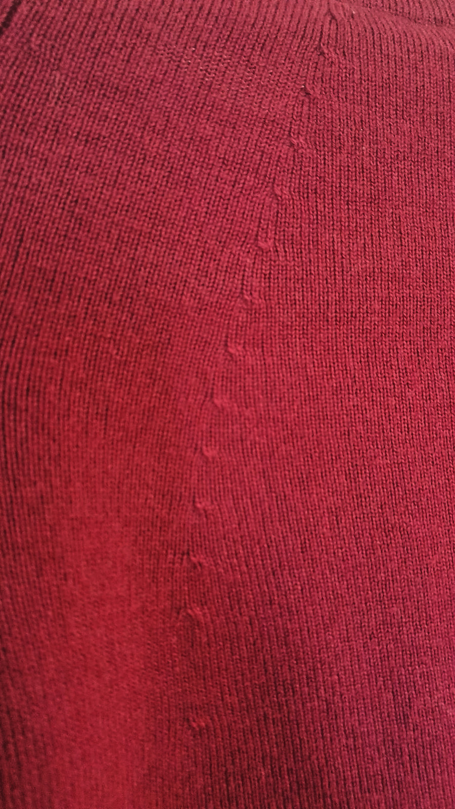 Armani Exchange Women’s Red Stretch Blouse – Wool Spandex Blend – Medium Size