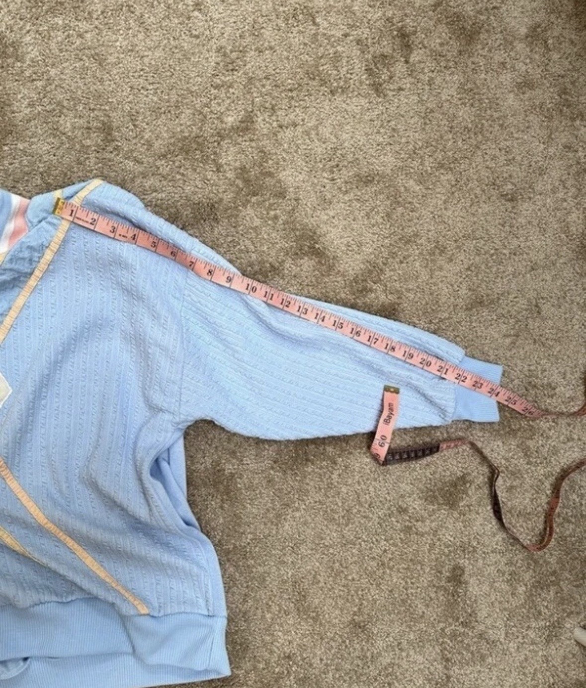 VTG 80s 90s Lightweight Windbreaker Pullover Jacket Pastel Pink Blue L Women’s