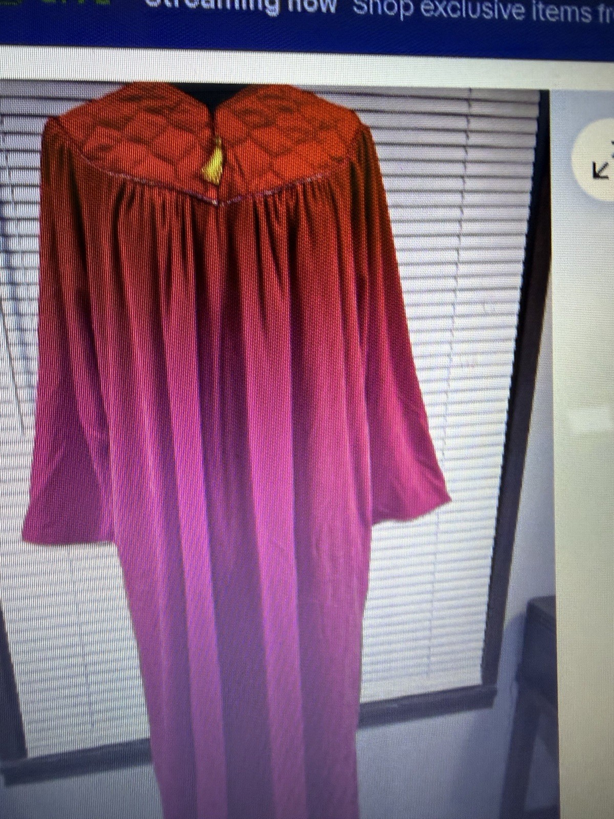 Avon by Intimate Style Velour Robe -Color is Regency Red size S/M-NEW-sealed pkg