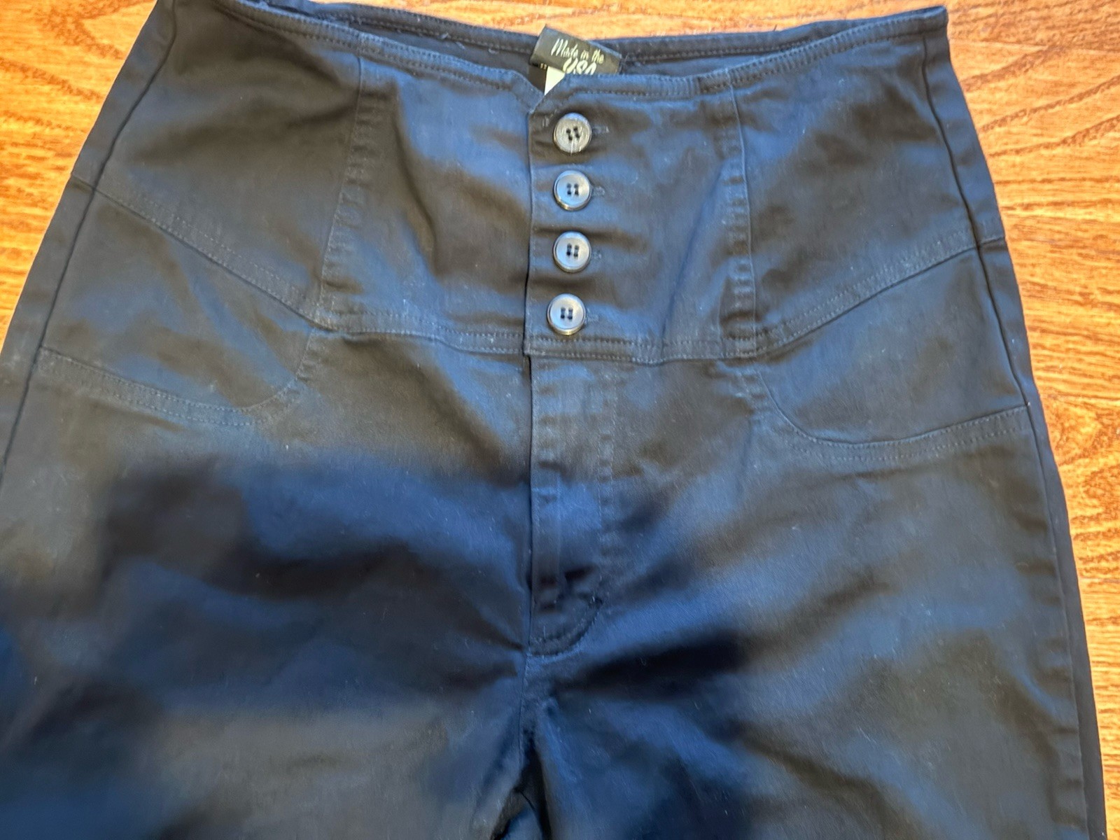 Women’s Early 2010’s Rock Steady Size XL Black High Waist Peddle Pushers
