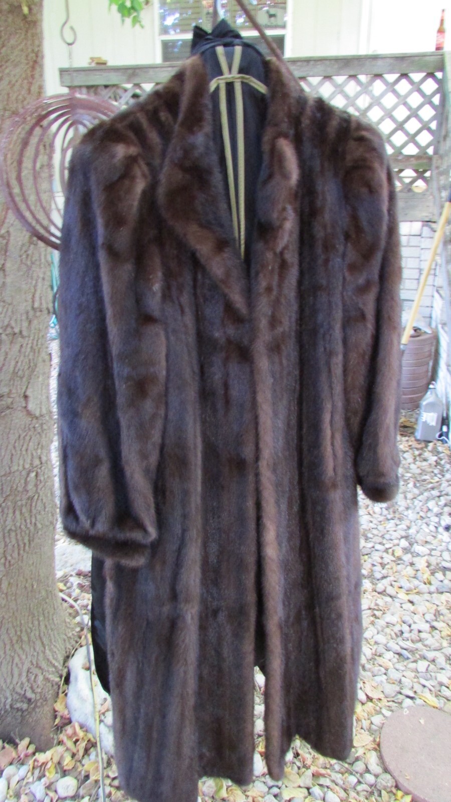 Very Finest Mahogany Full Length Natural Ranch Mink Fur Coat HENIG FURS 53″ long