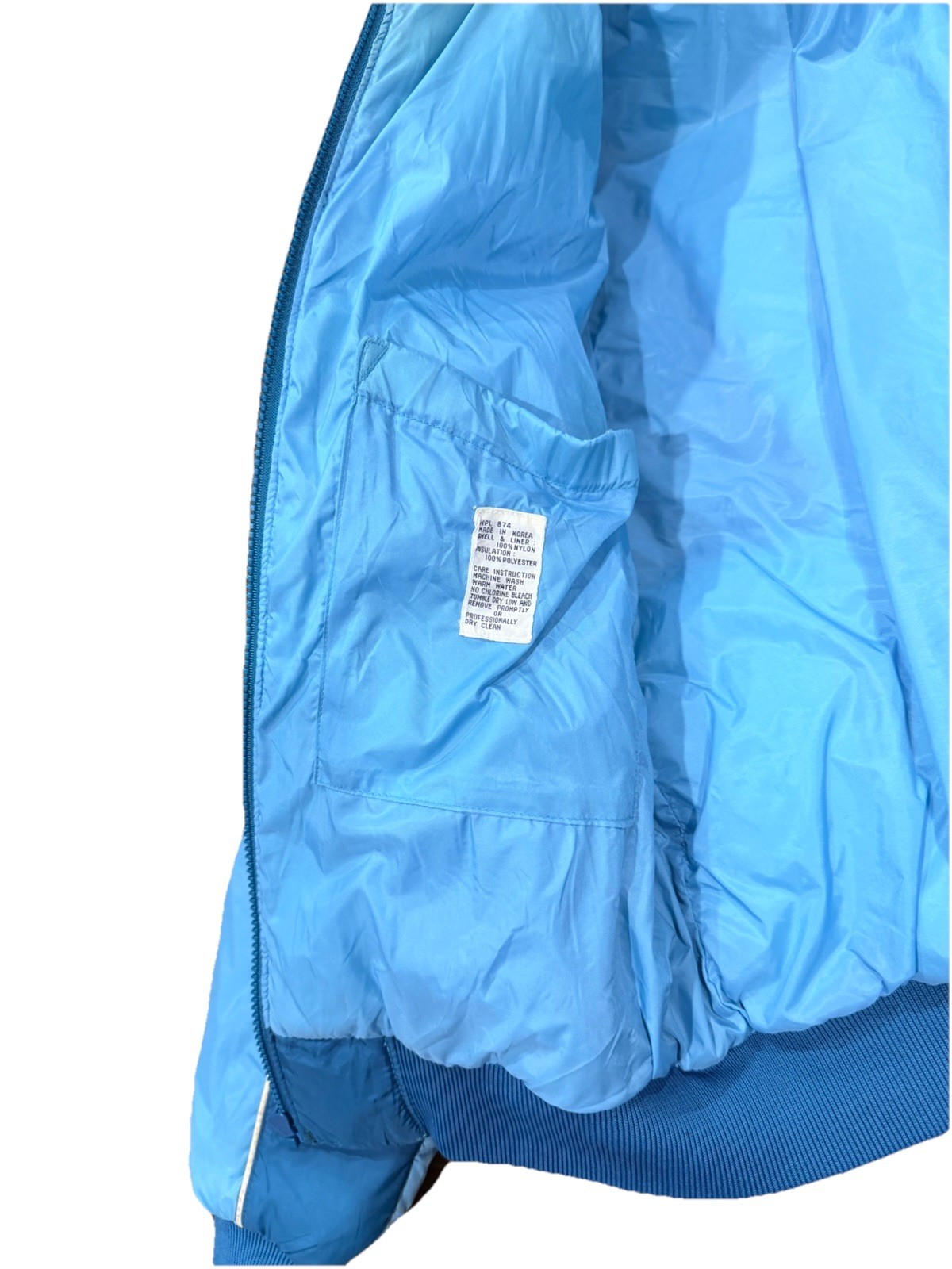 Vintage 80s Mountain Goat by White Stag Ski Jacket Blue Puffer Coat Size Large