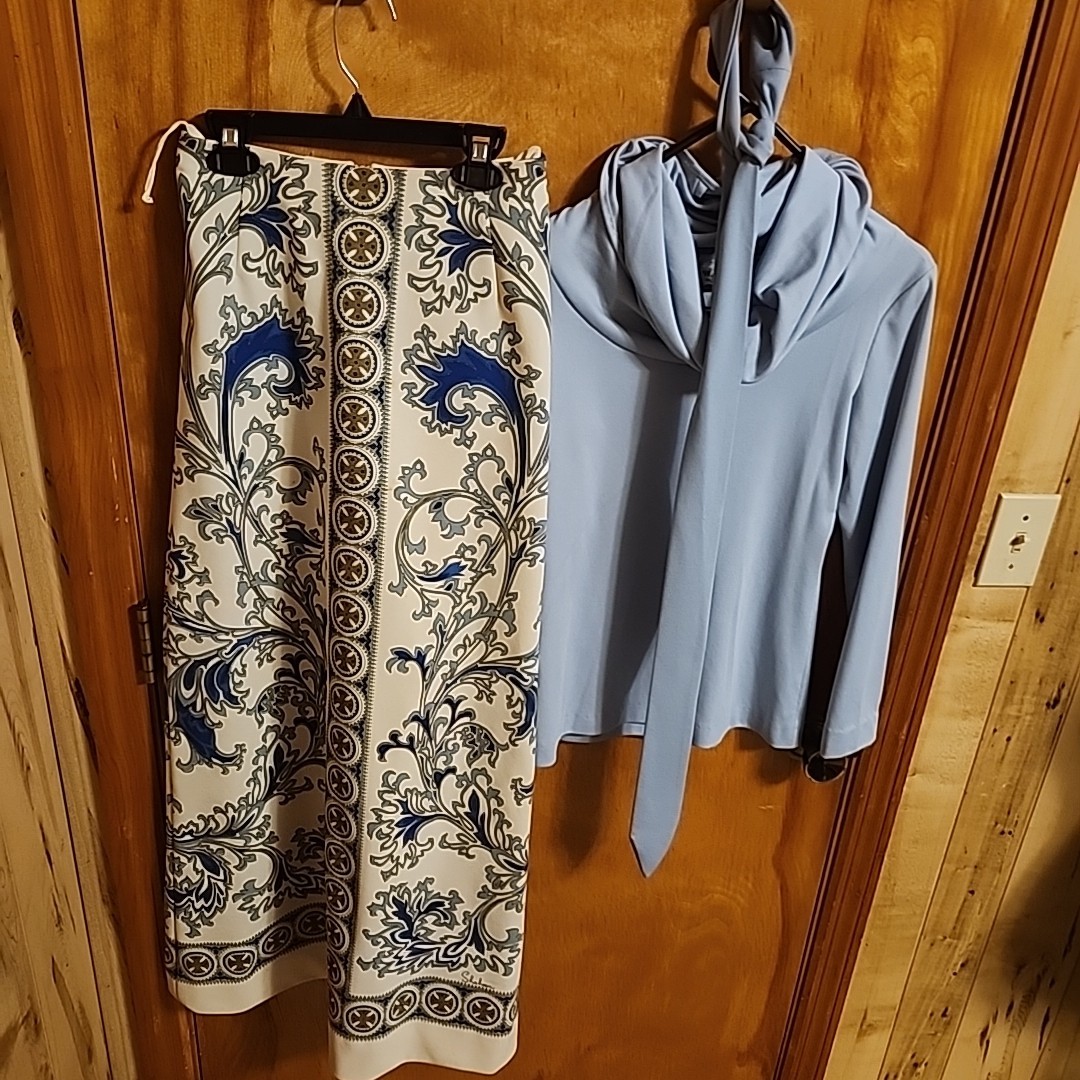 Vtg 70s Hawaiian Miss Shaheen Panel Print Luau Party Signed Hostess Maxi Dress S