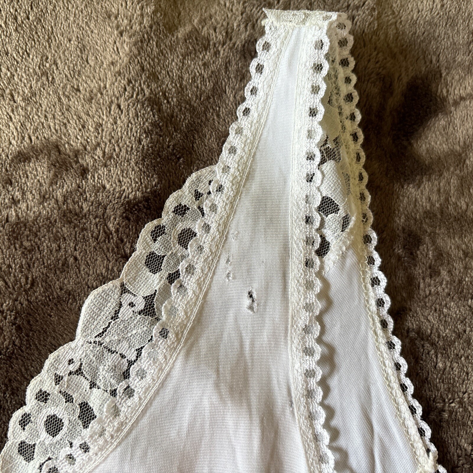 Vintage Slip Women’s Lingere White Lace Medium