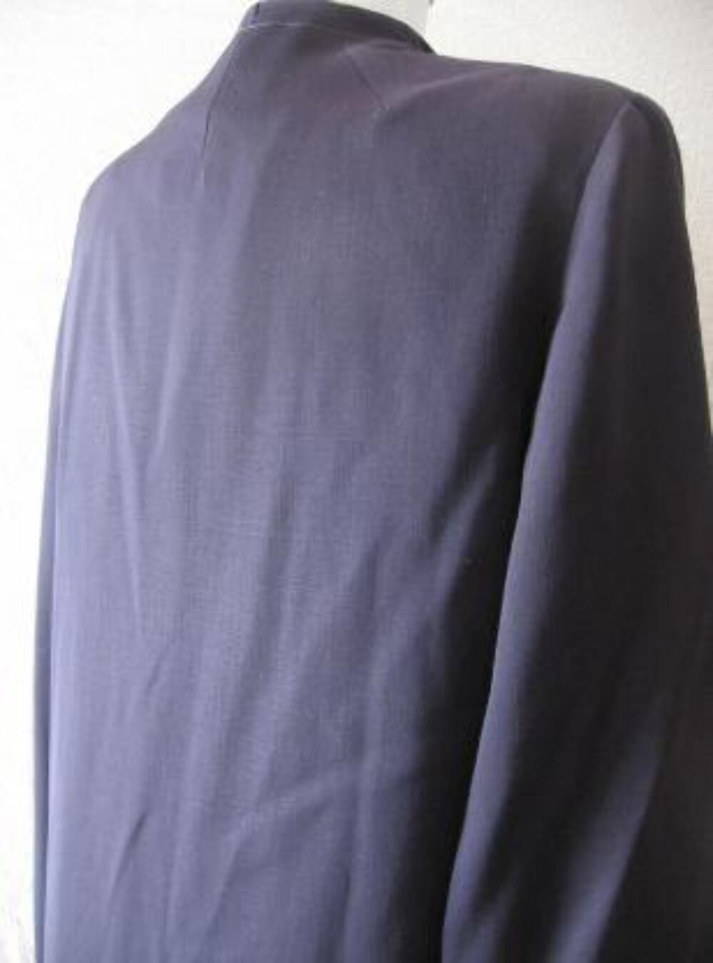 Women’s 40s Vintage Swing Coat Jacket Clutch Navy Blue Red Lining WW2