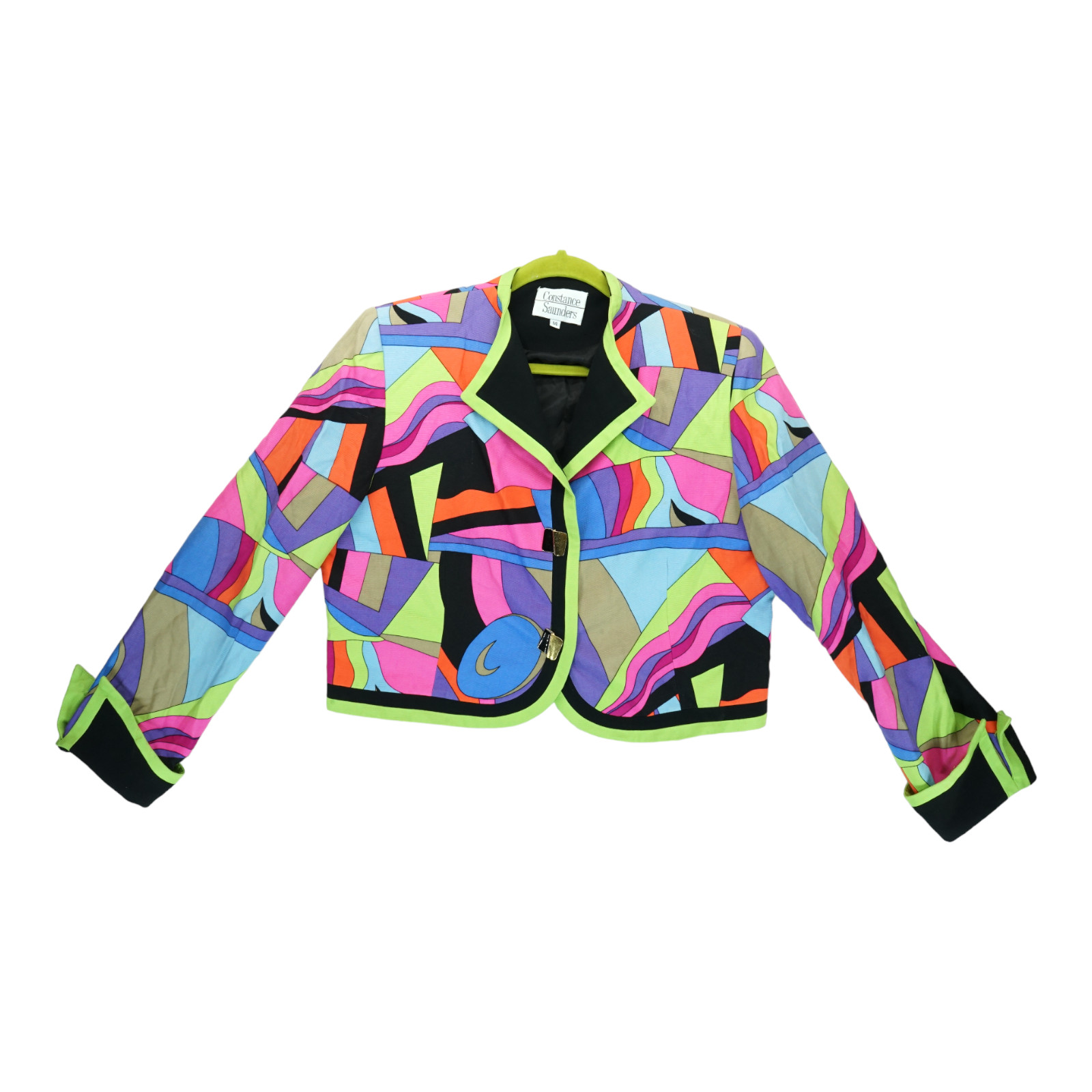 Vintage Constance Saunders Neon Blazer – Rare – Size 14 – Women’s