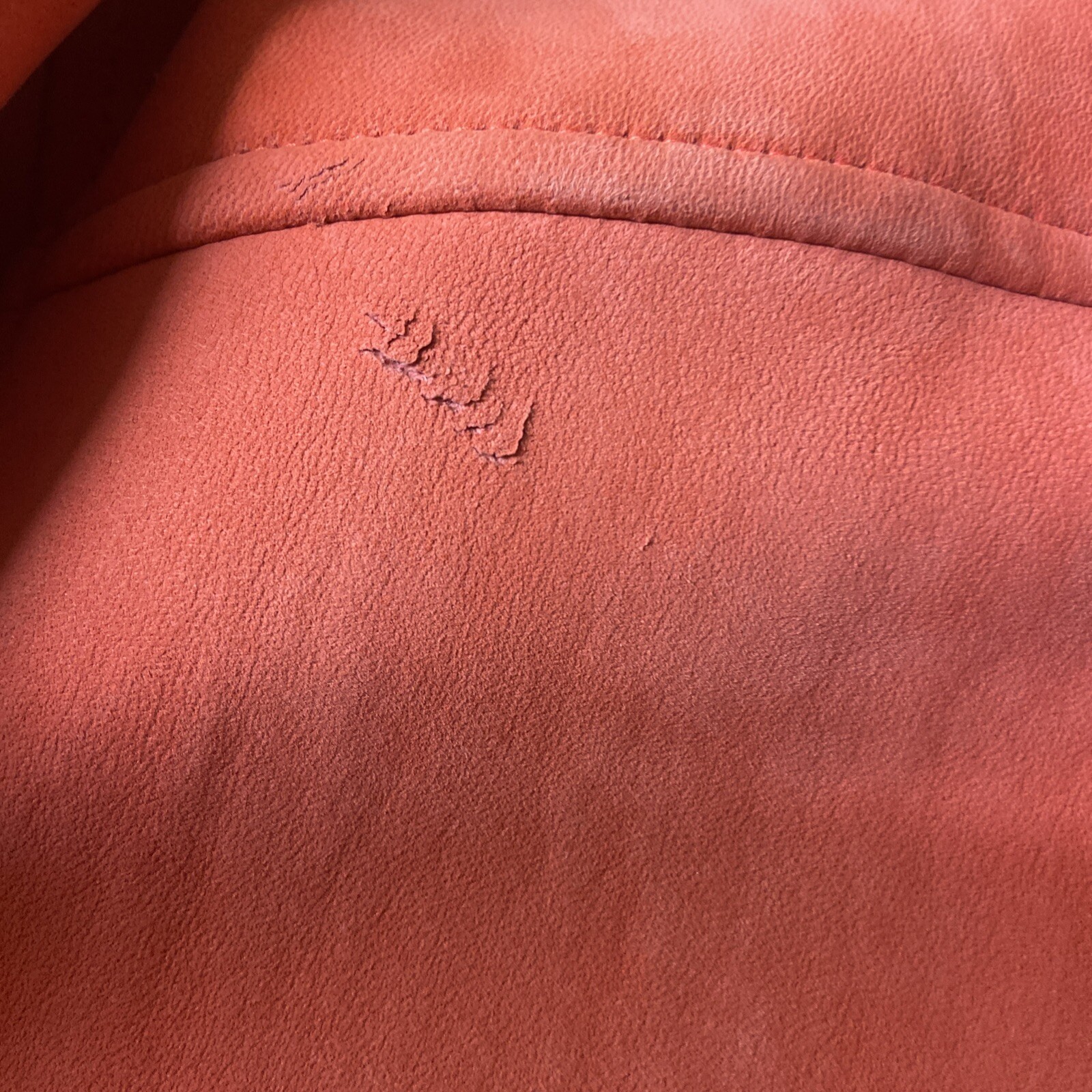 Vtg Suede Leather Jacket Zip Snap Button „A LINE” ANNE KLEIN Salmon Size XS?