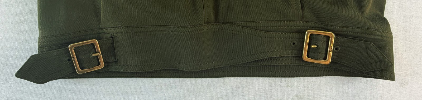 NWOT CHRISTIAN DIOR John Galliano 2006 Skirt 10 Olive Green Khaki FR 42 RARE