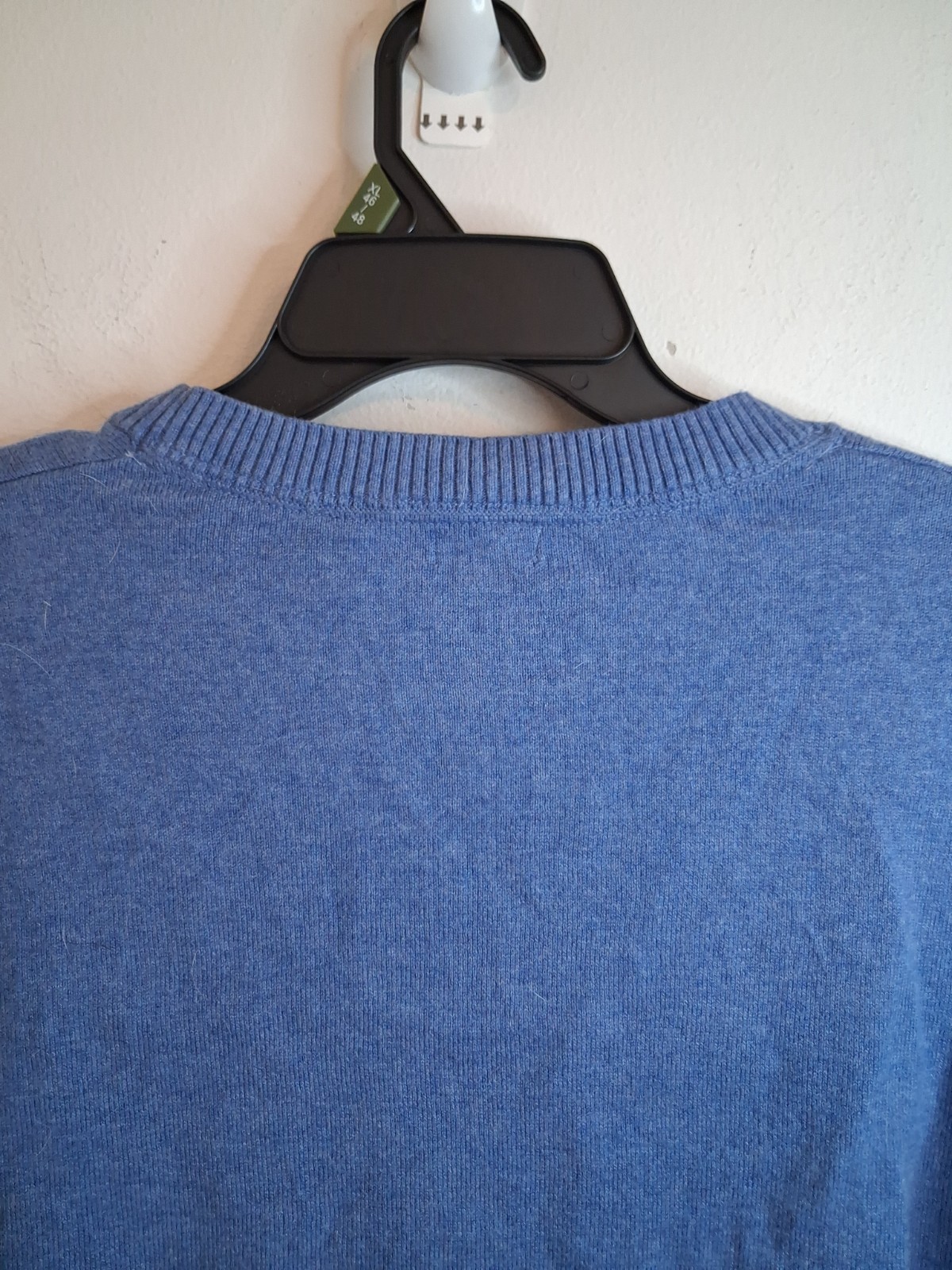 LLBean Cashmere Blend Crewneck Pullover Sweater XL Pet Blue Quiet Luxury Vtg