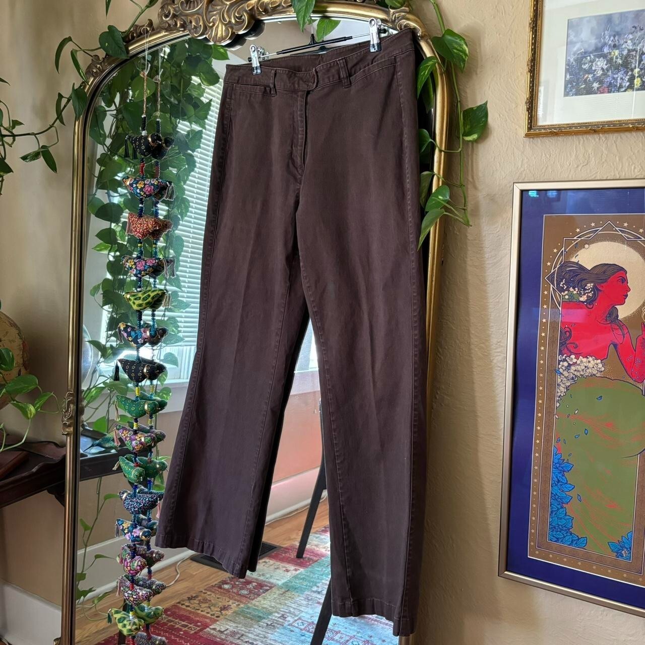 Vintage Woolrich Espresso Brown Trouser Pants Women’s 12 Capri Indie Retro