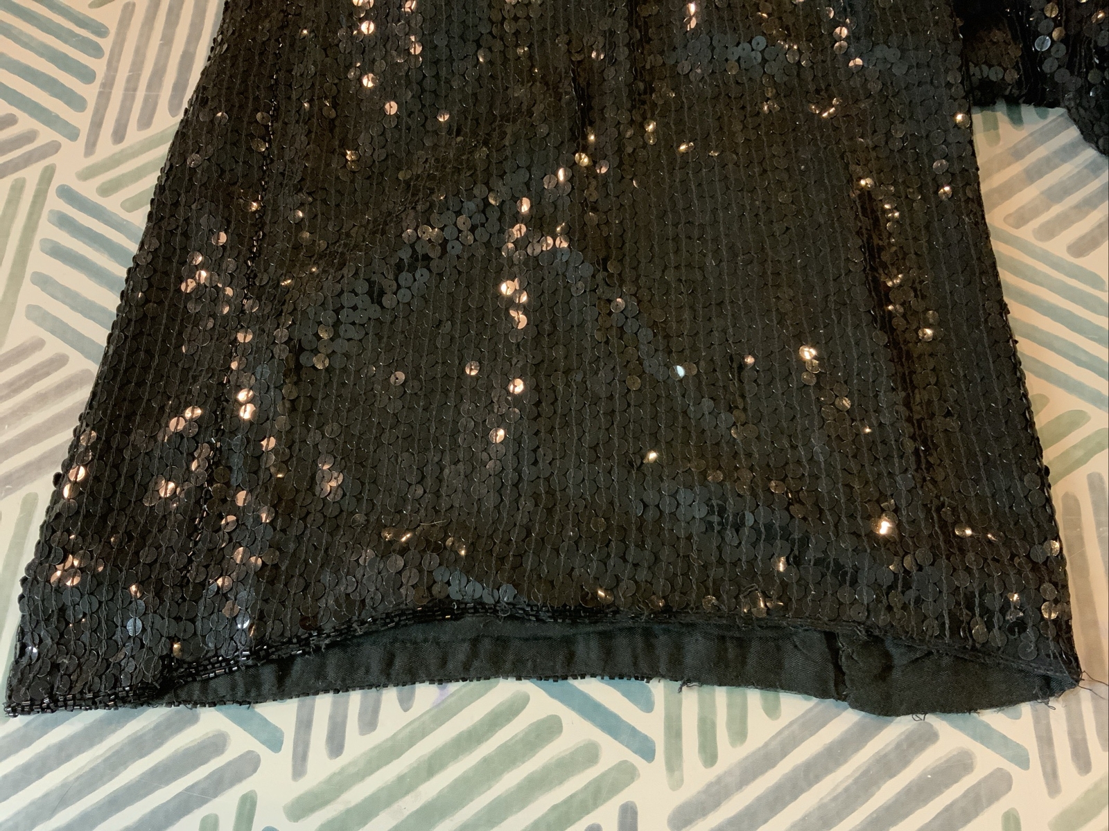 Jean by Joseph Le Bon Vintage Sequined Beaded Evening Palazzo Pants Sz M ￼￼