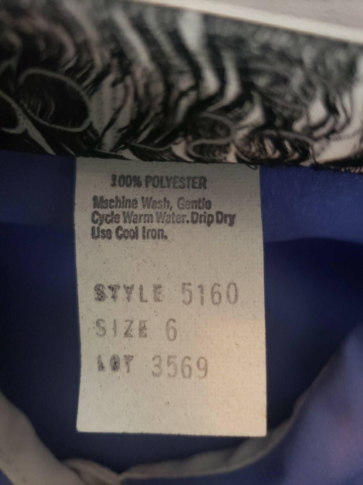 Vintage 80s L Rothschild Womens Sz 6 Periwinkle Secretary Dress Belted L/S NWT