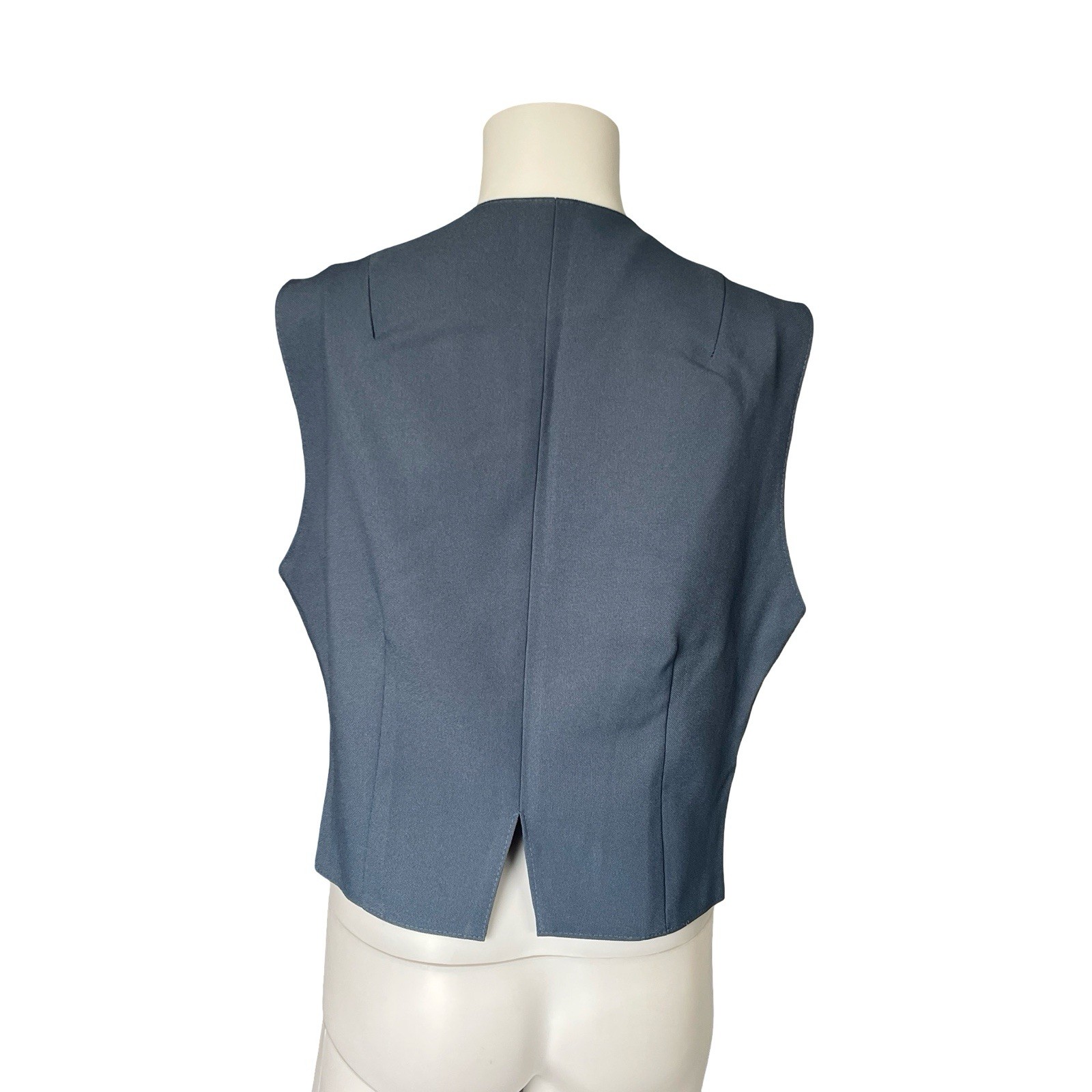 Vintage Fashion Star Vest Blue Sleeveless Academia Womens Size 16