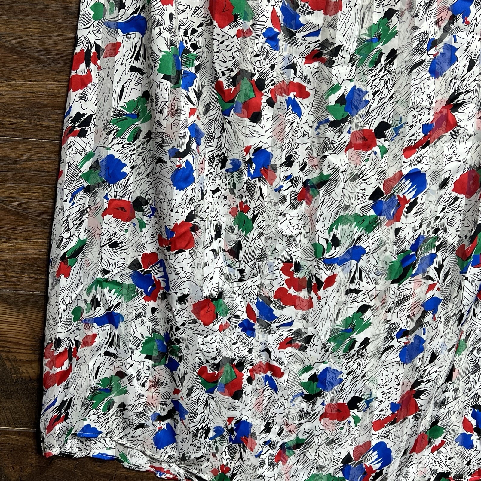 Phillipe Marques Vgt Skirt 33 x 33 Midi Length Office Floral Lightweight Sheer