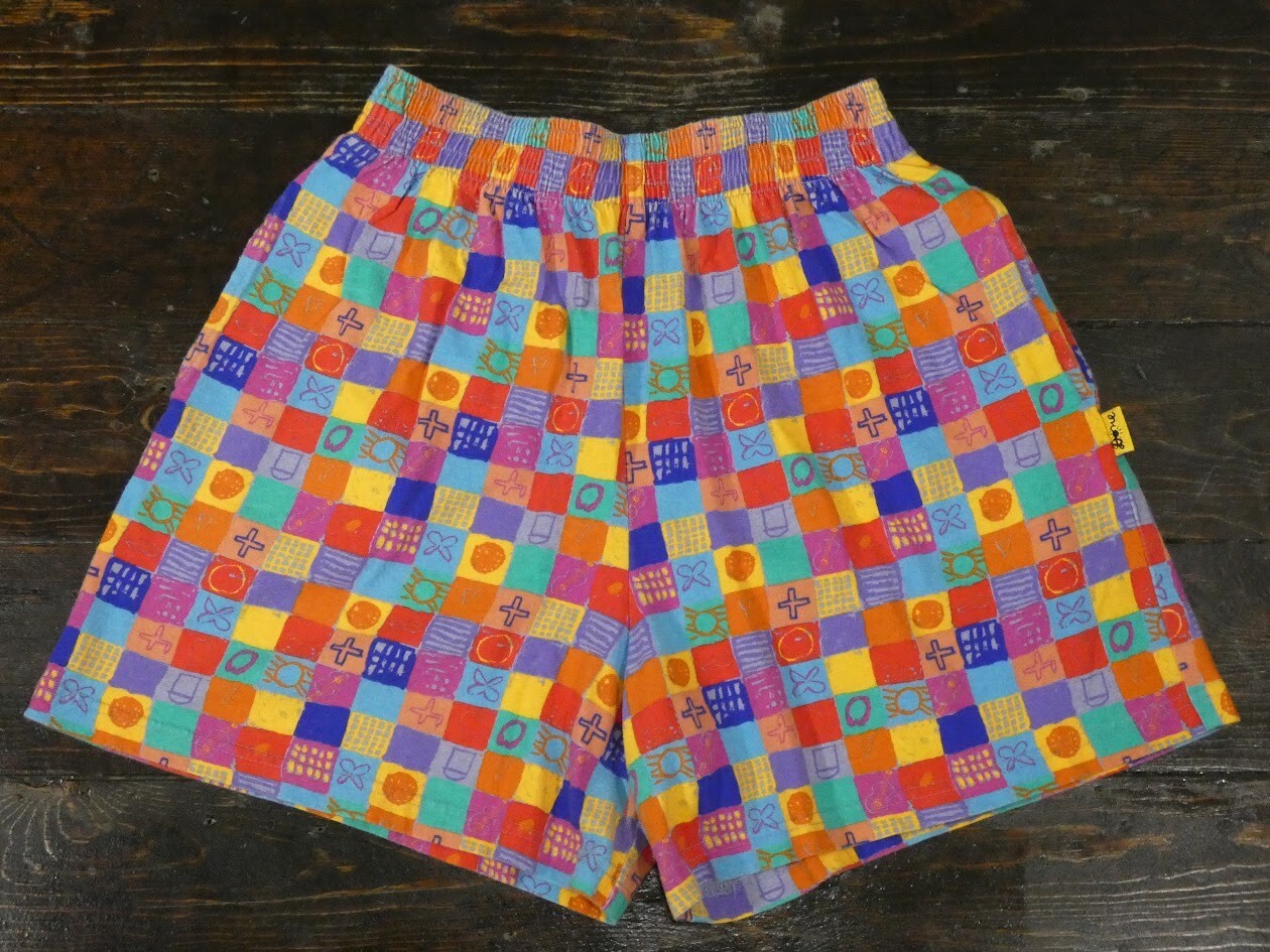 Vintage 90s Ken Done Art & Design All-over Print Shorts T Shirt Co-ord Set Sz L