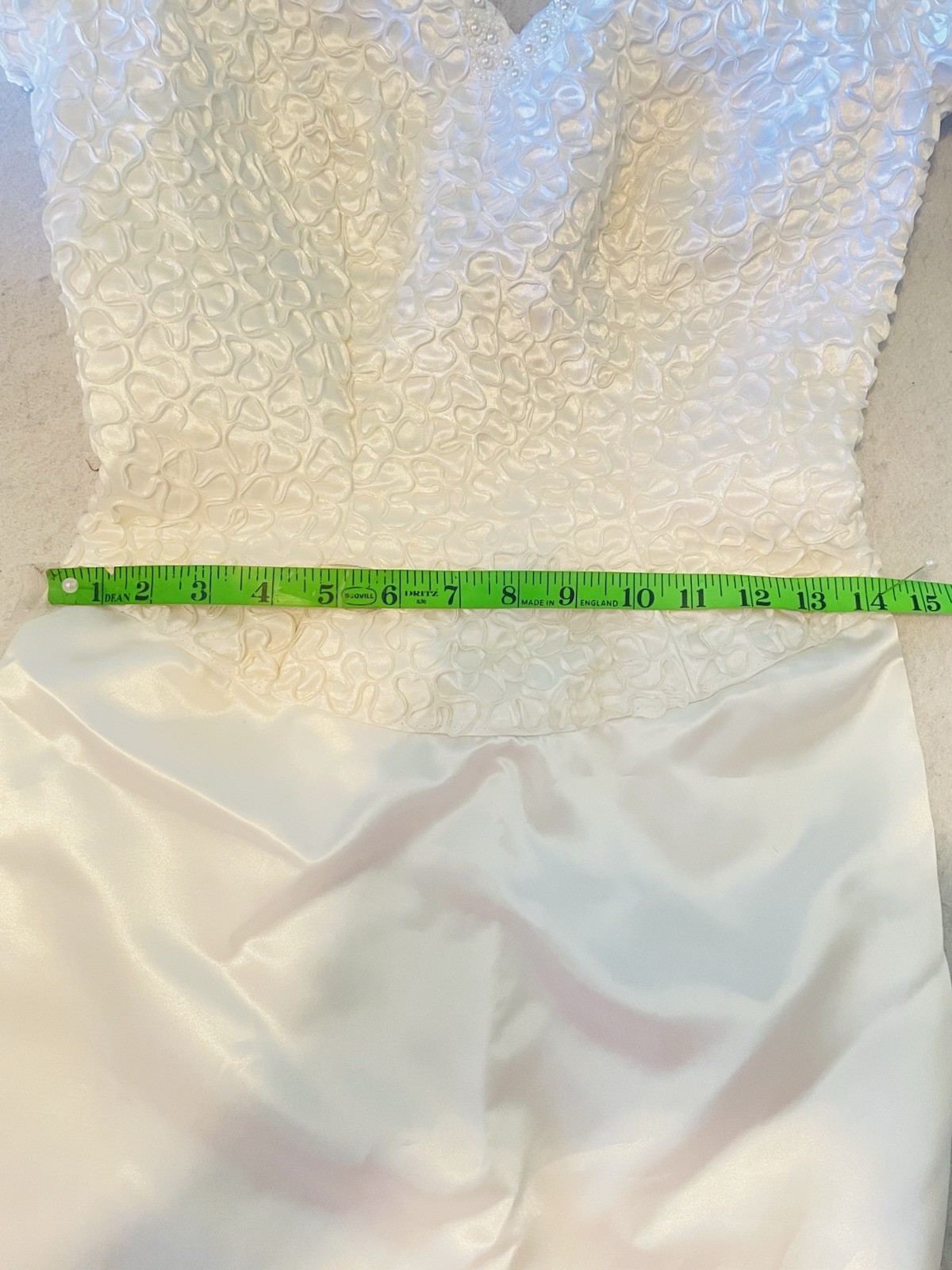Vintage Mike Benet Beaded Wedding Dress Formal SZ 8