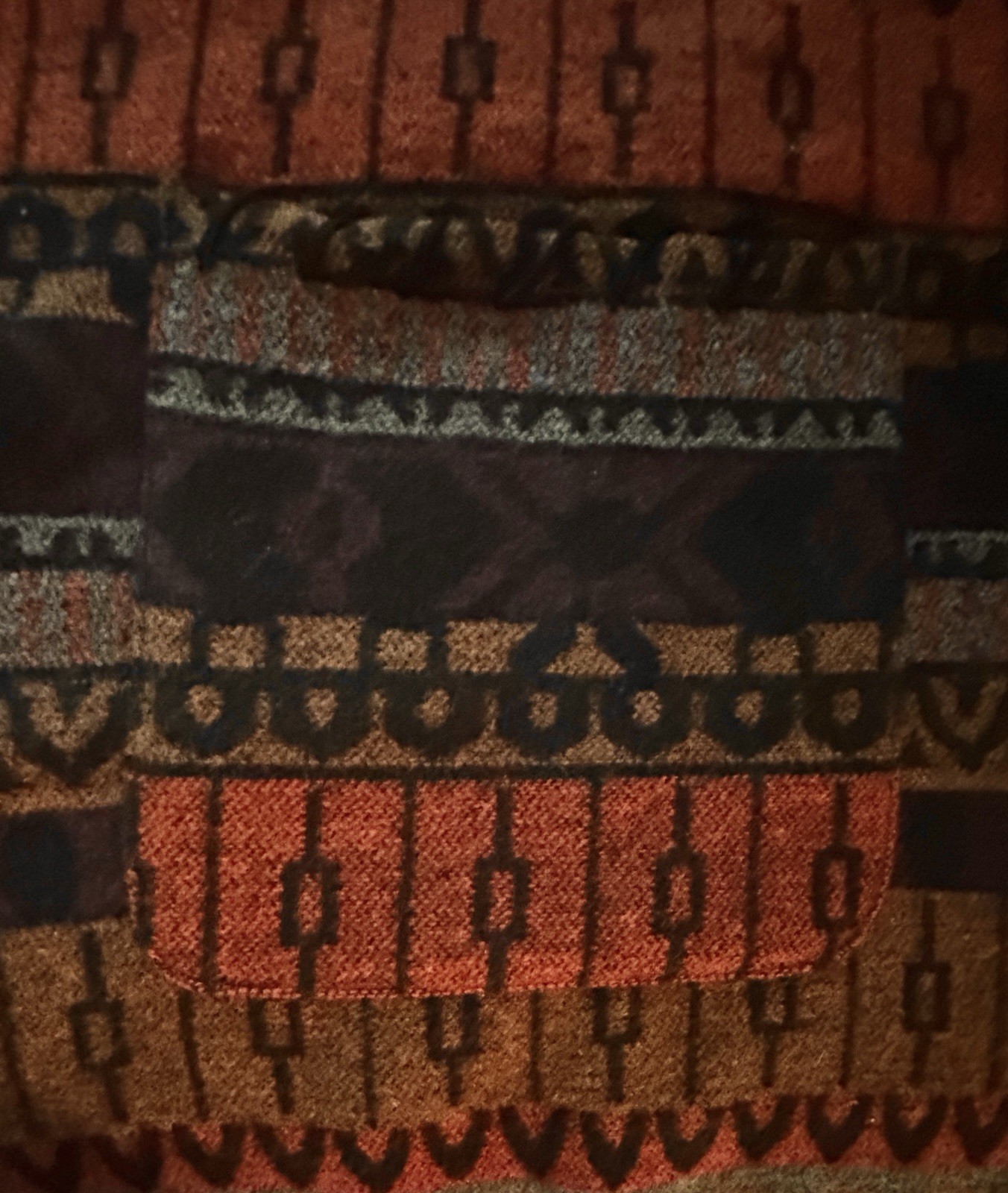 Vtg Democracy Poncho Soft & Comfy WoolBlend Beautiful Native Design Sz S/M & L