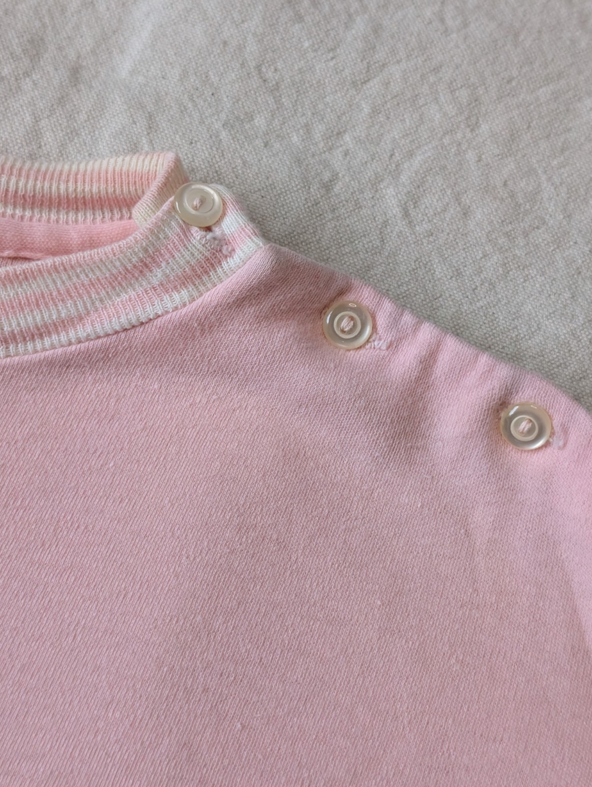 Hanes Vintage 60s Suede Knit Pink Leisure Pajama 2 Piece Sweat Set Size LG