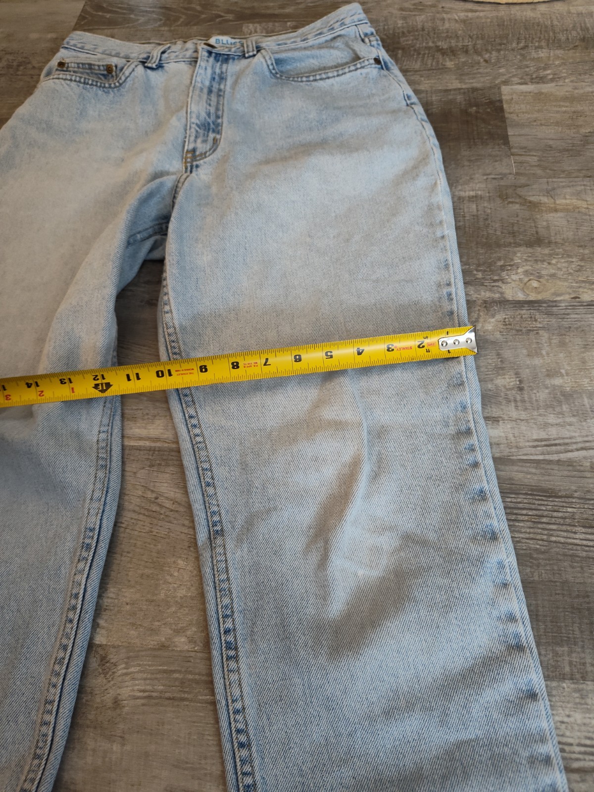 LA Blues Vintage Denim Jeans Womens Size 12L MOM High Waist Slim Fit Light Wash