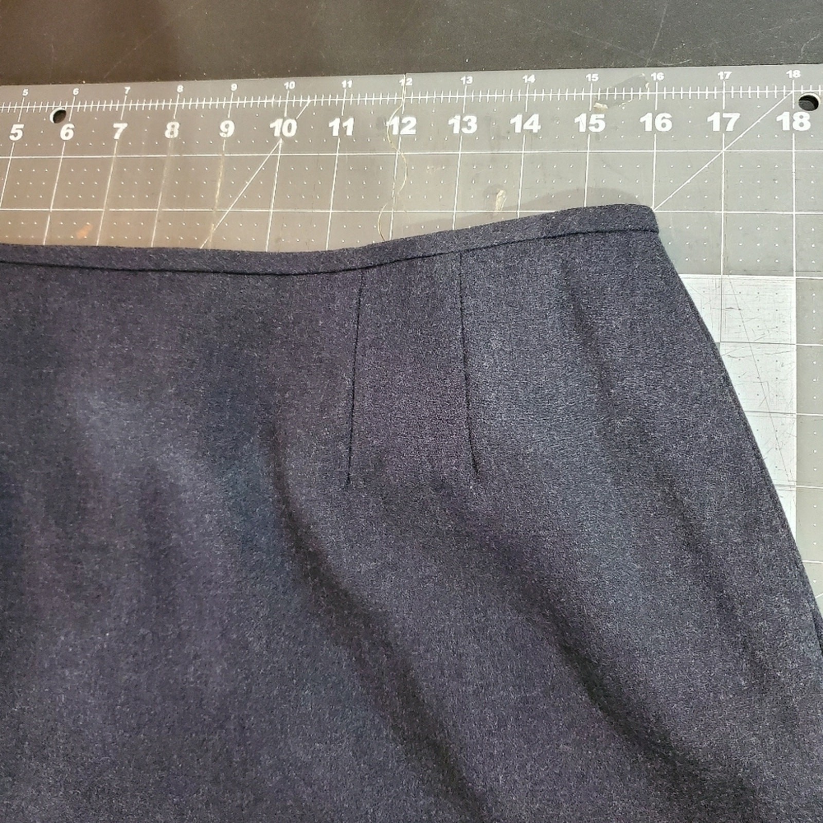 Vintage Pencil Skirt Size 14 Black Midi 90s Kasper ASL Business Career Preppy