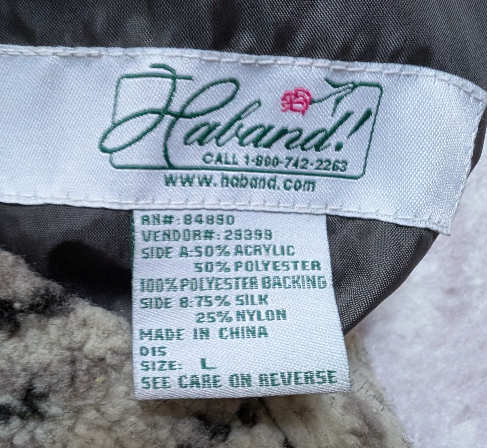 Vintage 90s Haband Polar Bear AOP Fleece Jacket Sz L Button Up Drawstring Waist
