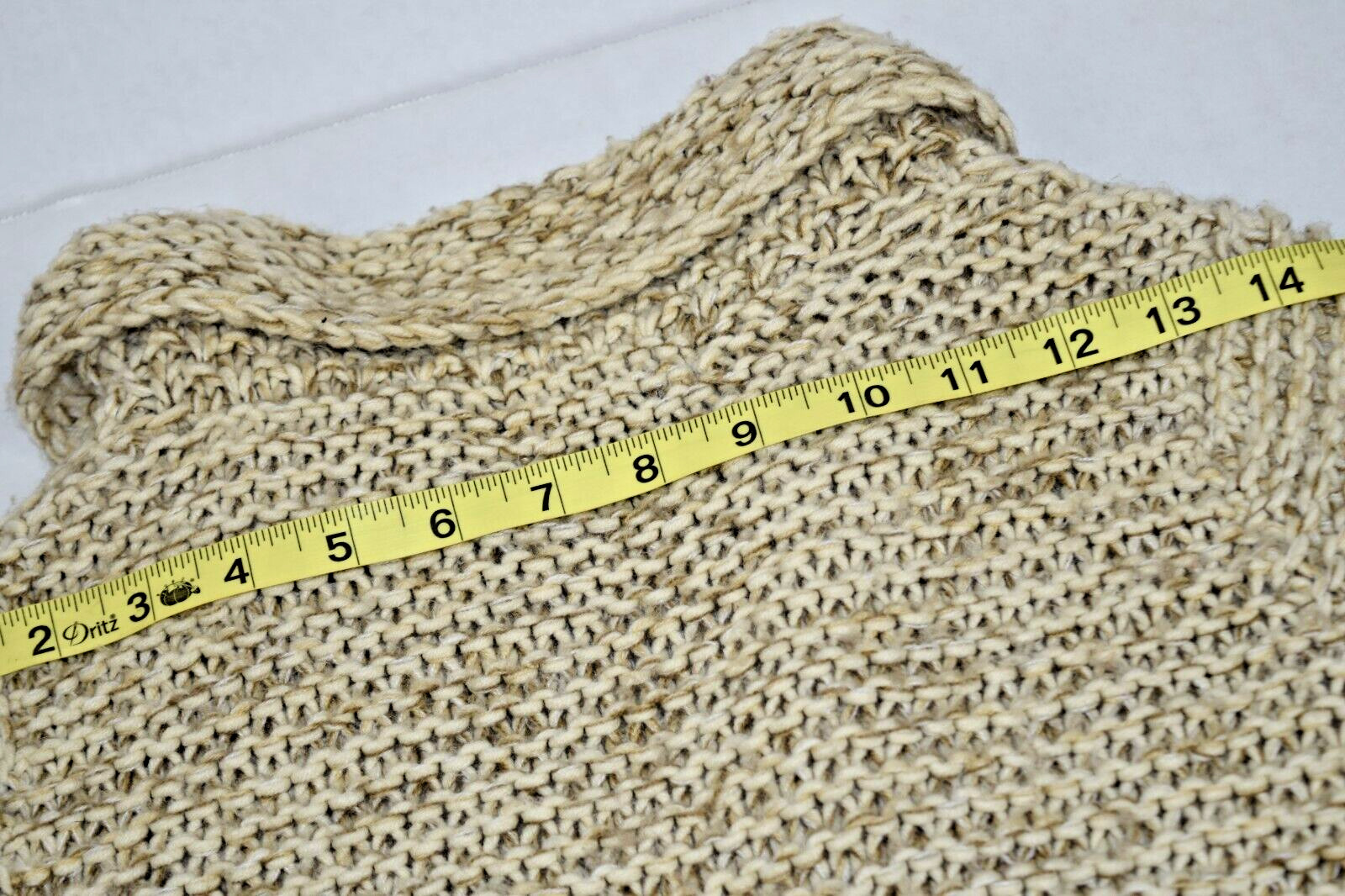 Vintage Guess Jeans Knit Sweater Size S/M 90s Oatmeal Beige Collared Belted Wrap