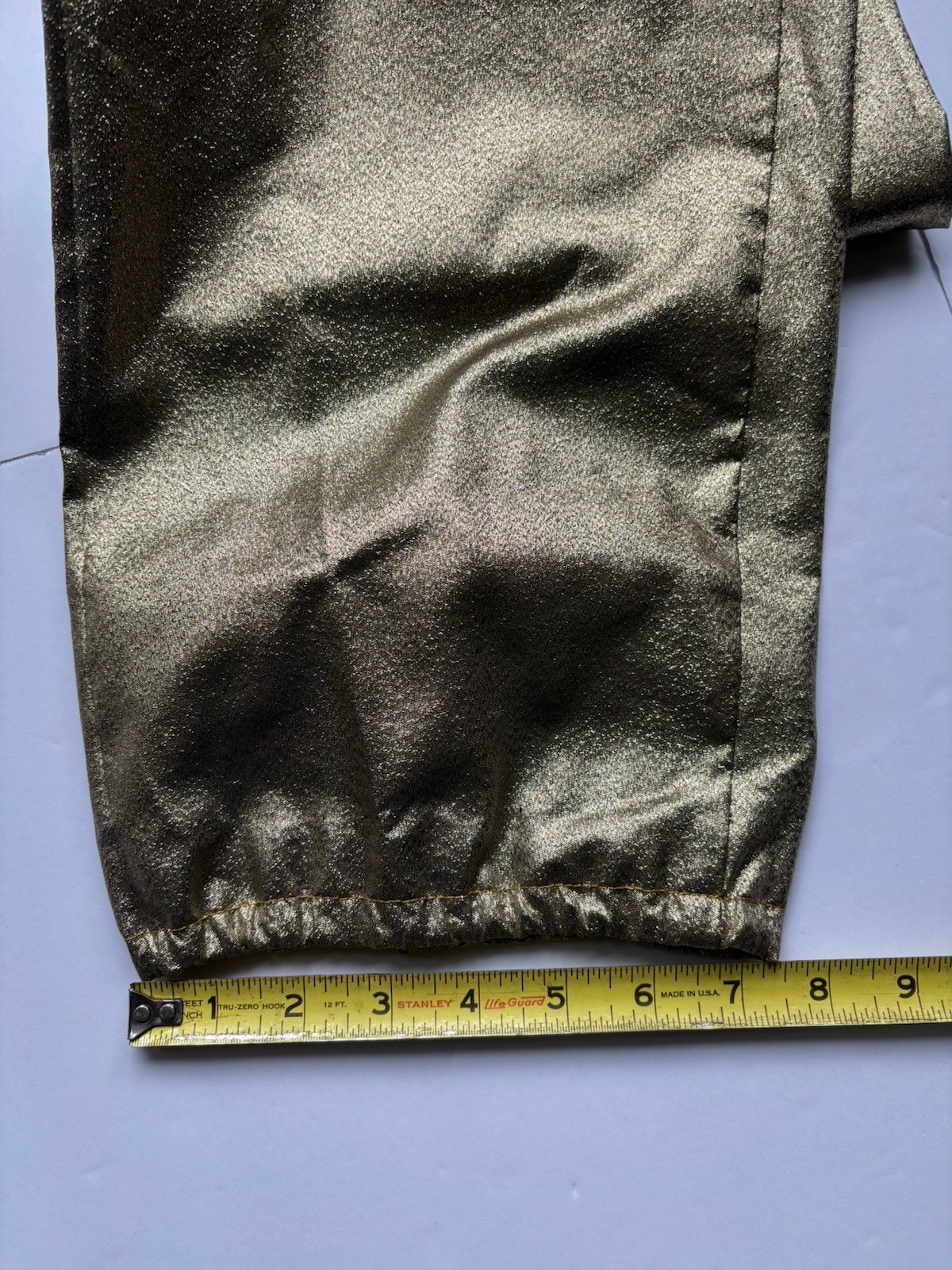 Vintage Malbe Original 2Pc Belted Pant Suit Gold Tank Top & Pants See Note