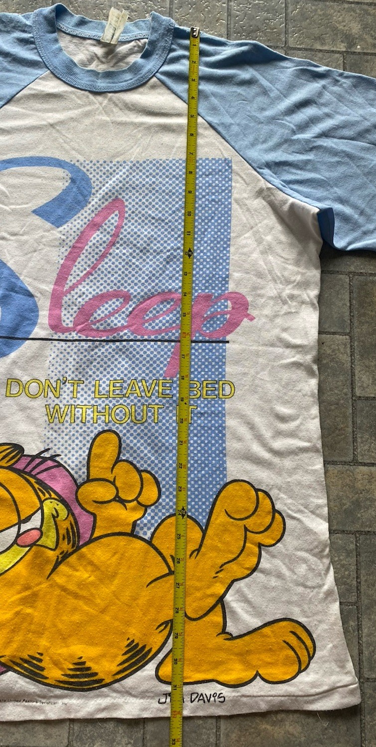 Vintage 1978 Garfield Cat Nightgown Sleep Shirt One Size Fits All Applause VTG