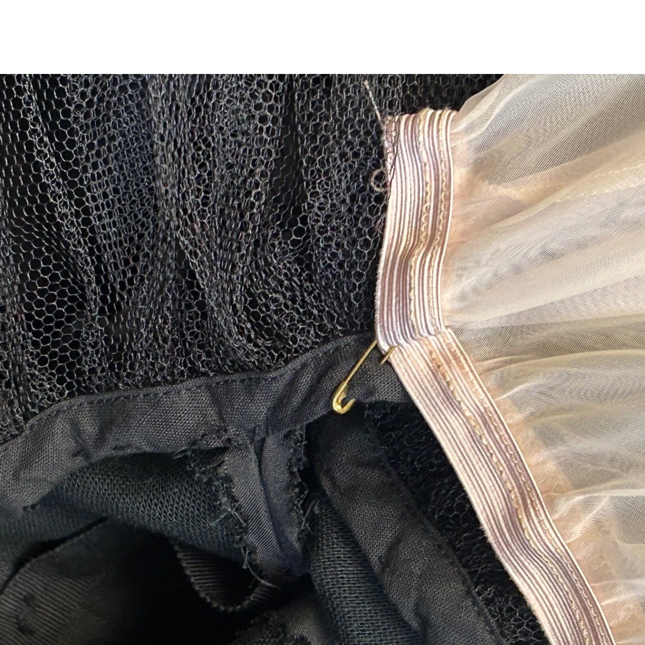 Vintage 1950s Black Taffeta Petticoat Cocktail Dress Small Dark Academia Pinup