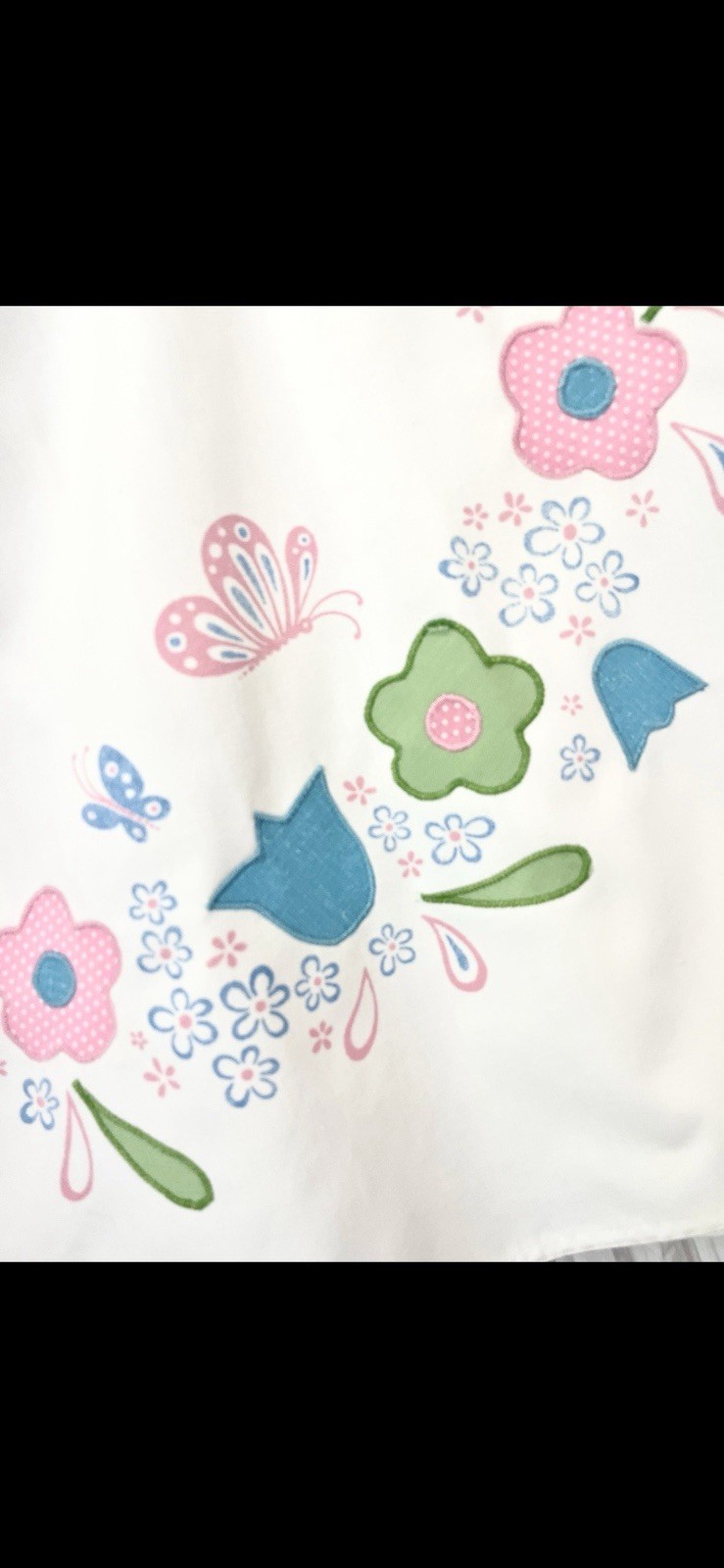 1960s Vintage Wrap Skirt Flowers A-line Pocket XL Knee-length Haphazard