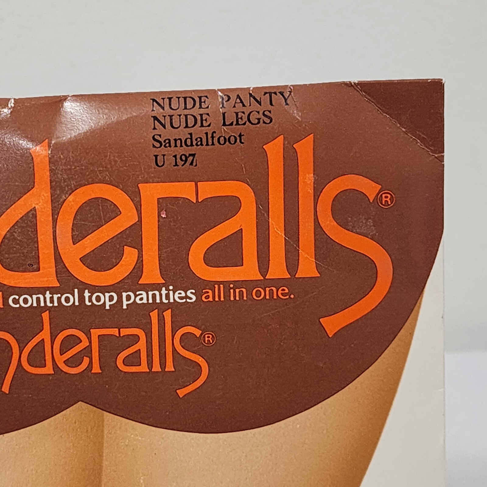 NOS Vintage 1985 Slenderalls by Underalls Pantyhose #330 Queen Nude legs & brief
