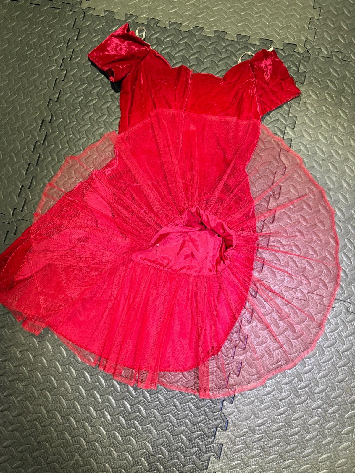 Vintage 80’s Roberta Dress Red Formal Party Prom Cocktail Gown 9/10 Dance 90s
