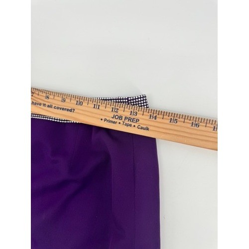Gianni Versace Couture Mini Skirt Women 42 Purple Wool Crystal Vintage Italy