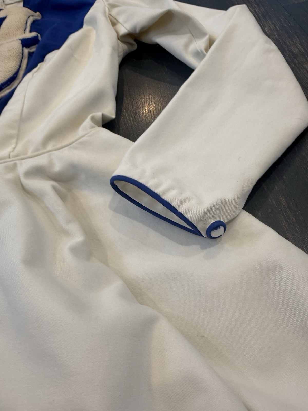 Vintage 1950-60s Cheerleading Uniform Outfit Heavy High Quality Blue & White