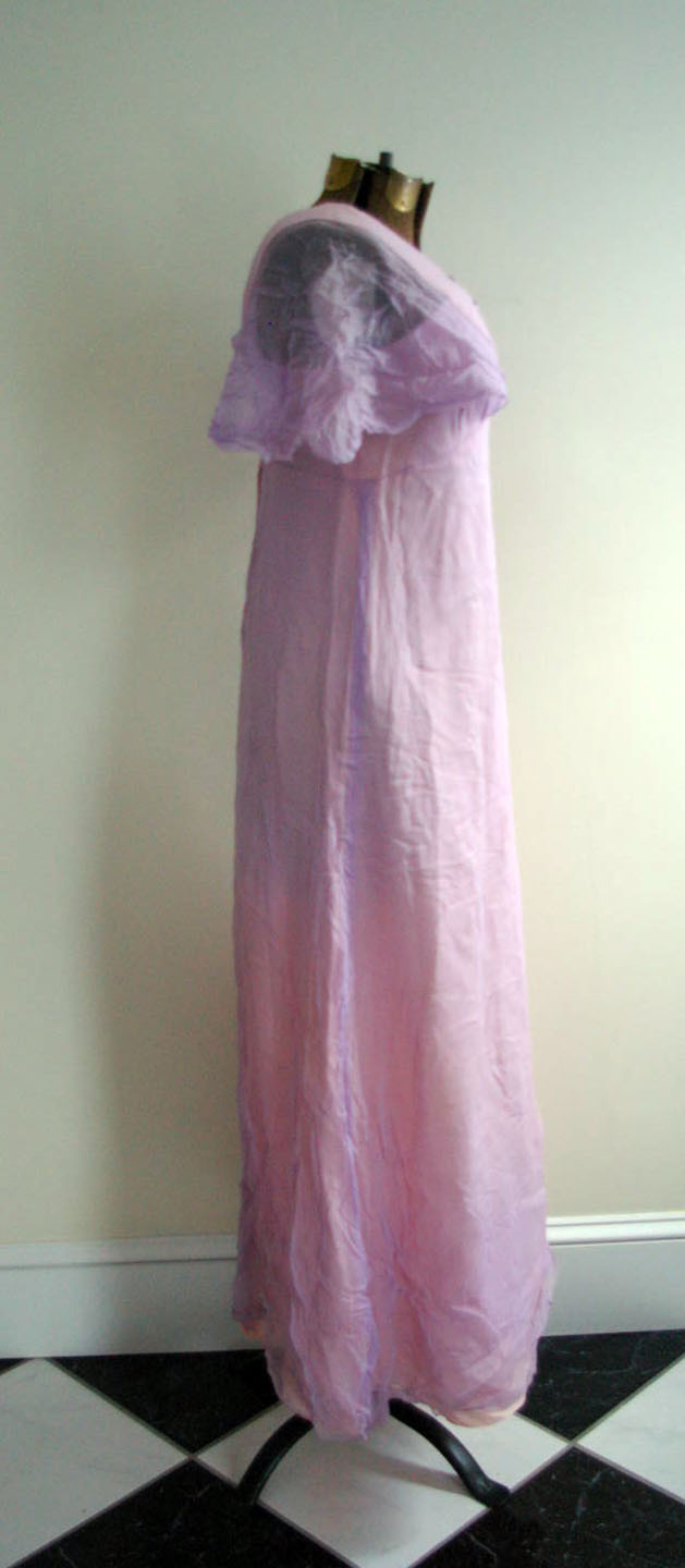 1970s vintage dress + HAT pale purple handmade magic SMALL maxi vtg summer fun