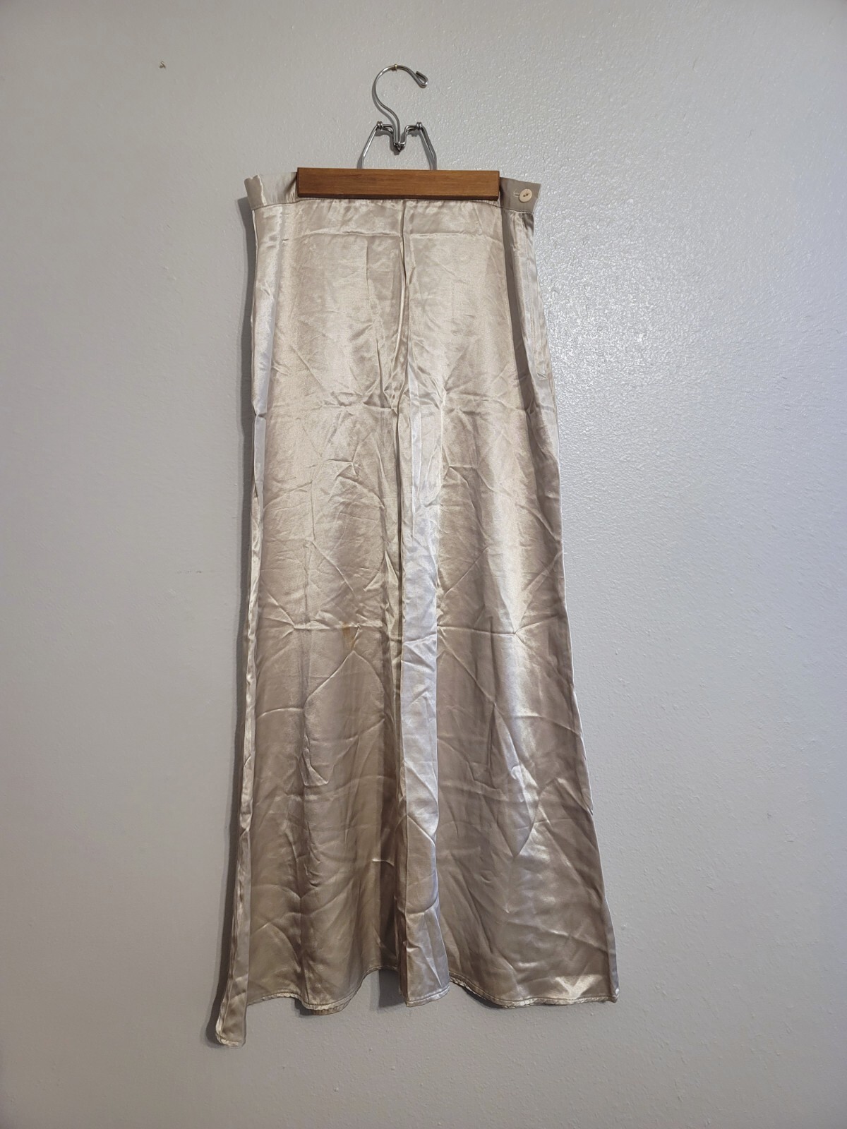 Vintage 1994 „Grunge Style” Long Silver Skirt By Joule Energy Size 9/10
