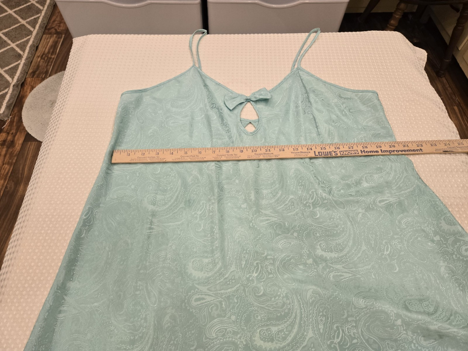 Size 2X Intimate Moods Nightgown Lingerie Women’s Keyhole Mint Green Vtg EUC