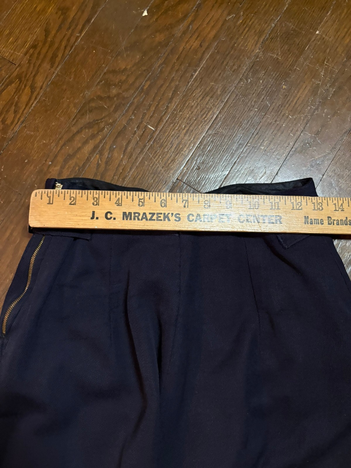 1940s Navy Alpine Ski Suit — Two-Piece Wool Gabardine Buckle Shearling Lined