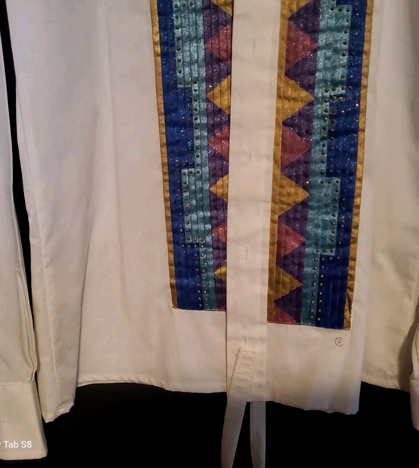 Vintage Neil Allyn Tuxedo Shirt Men’s S Ladie’s M Southwestern Custom Rodeo