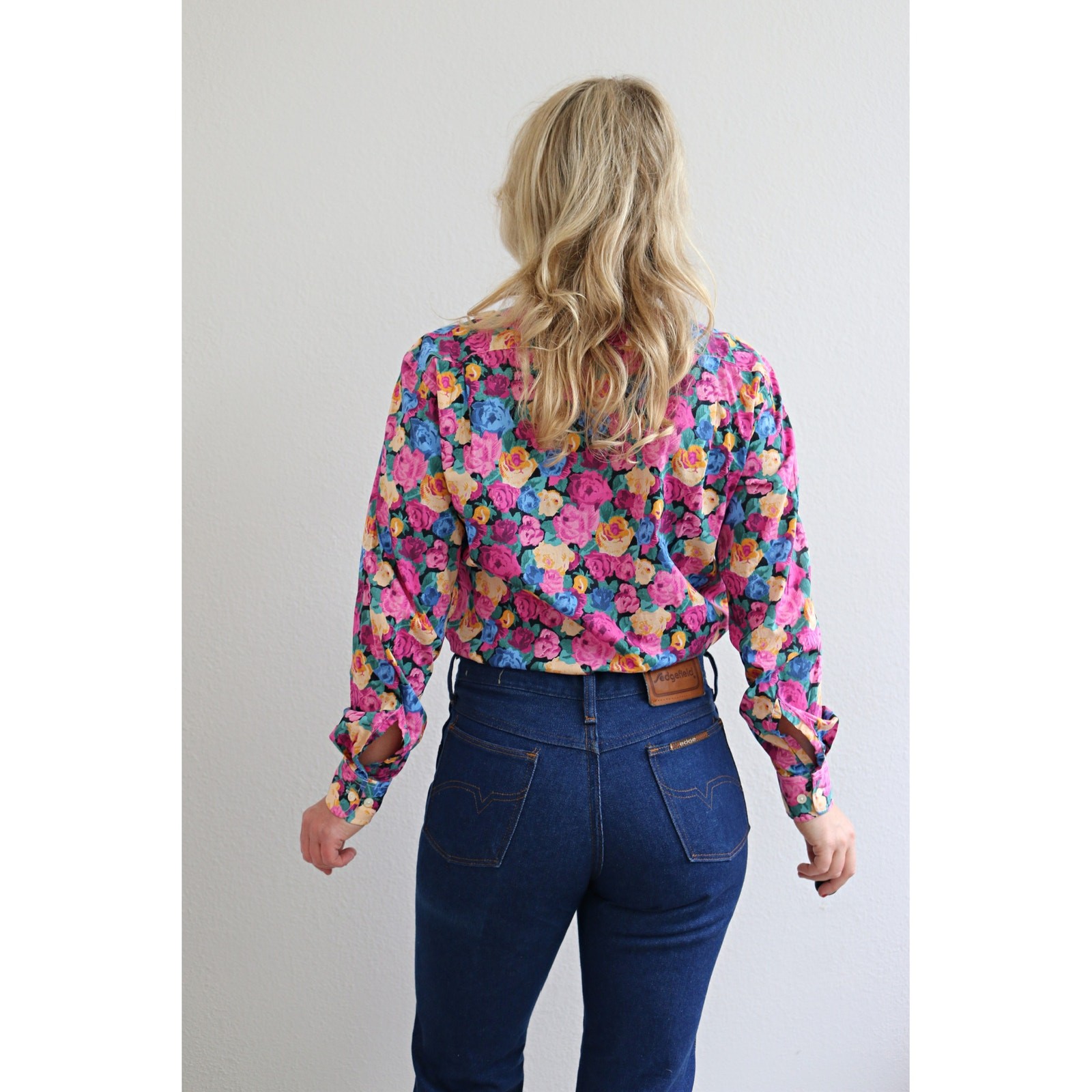 2000’s Vintage Maus & Hoffman Floral Blouse Women’s XS SM MD Liberty Art Fabrics