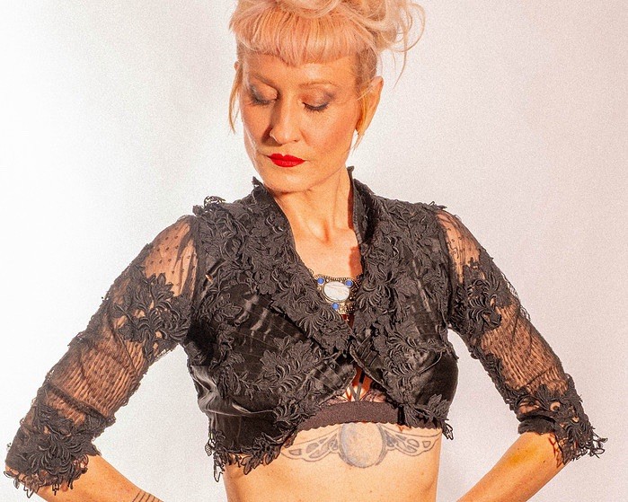 ANT/ VTG Edwardian Black Lace Satin Embroidered Sheer Bolero/Shrug 1890’s Goth