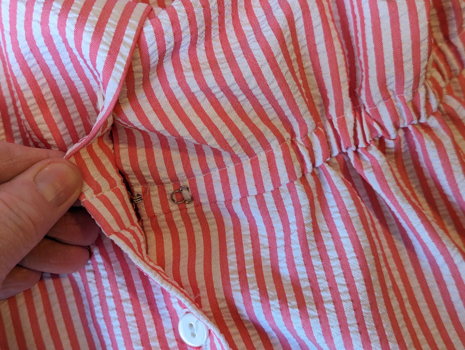 Vintage The Tog Shop Candystriper Buttondown Shirt Dress 10