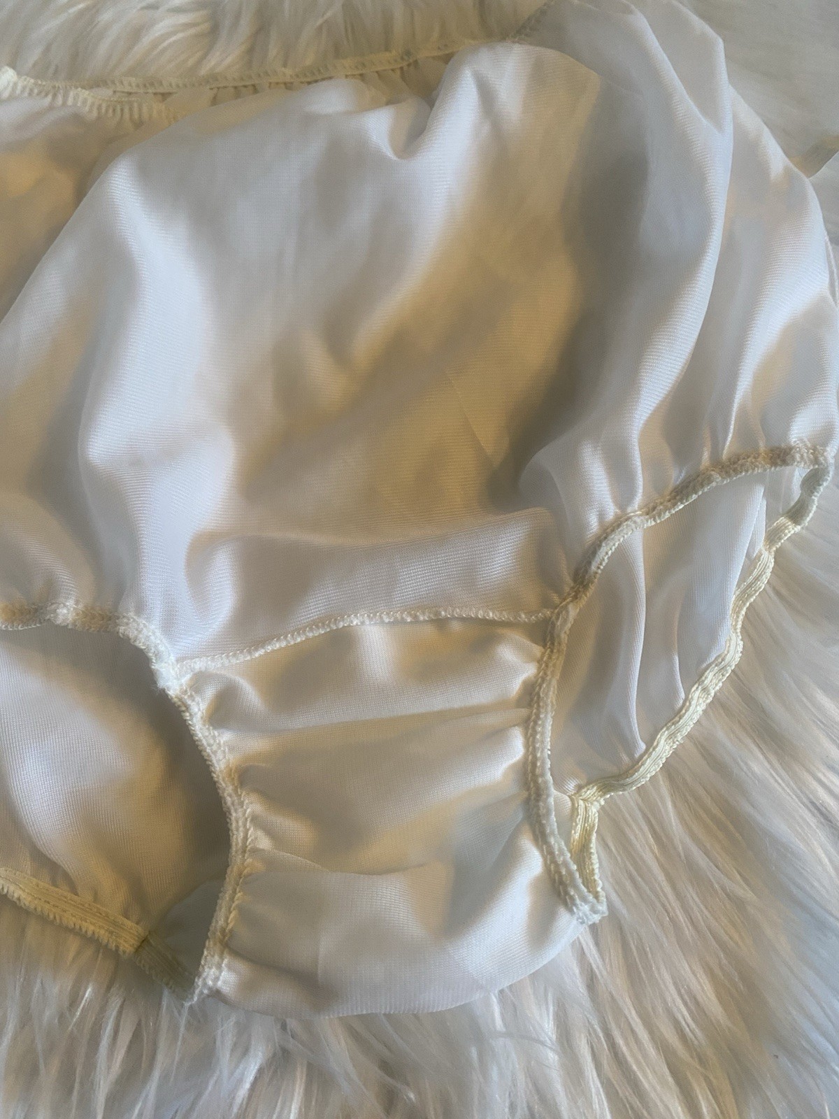 Lot of 3 Sears Vintage Colorful Nylon Full Coverage Silky Size 6 Hips 37-38