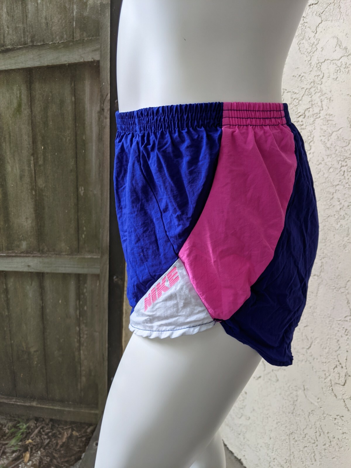 Vintage 80s NIKE Sprinting Running Shorts Purple Pink Small Made In USA