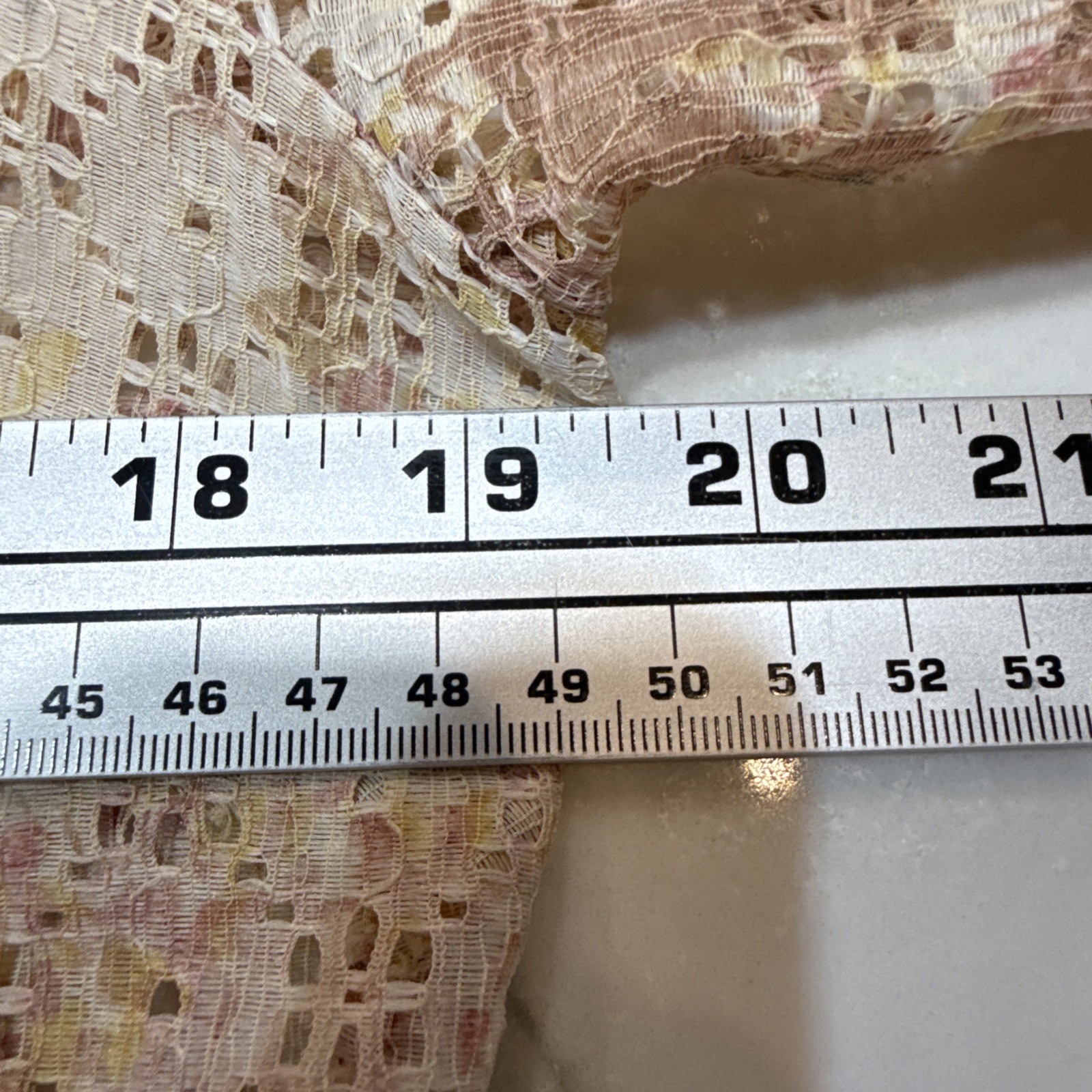 Vintage Betty Miller Floral Lace Overlay Button Front Blouse Pink Medium