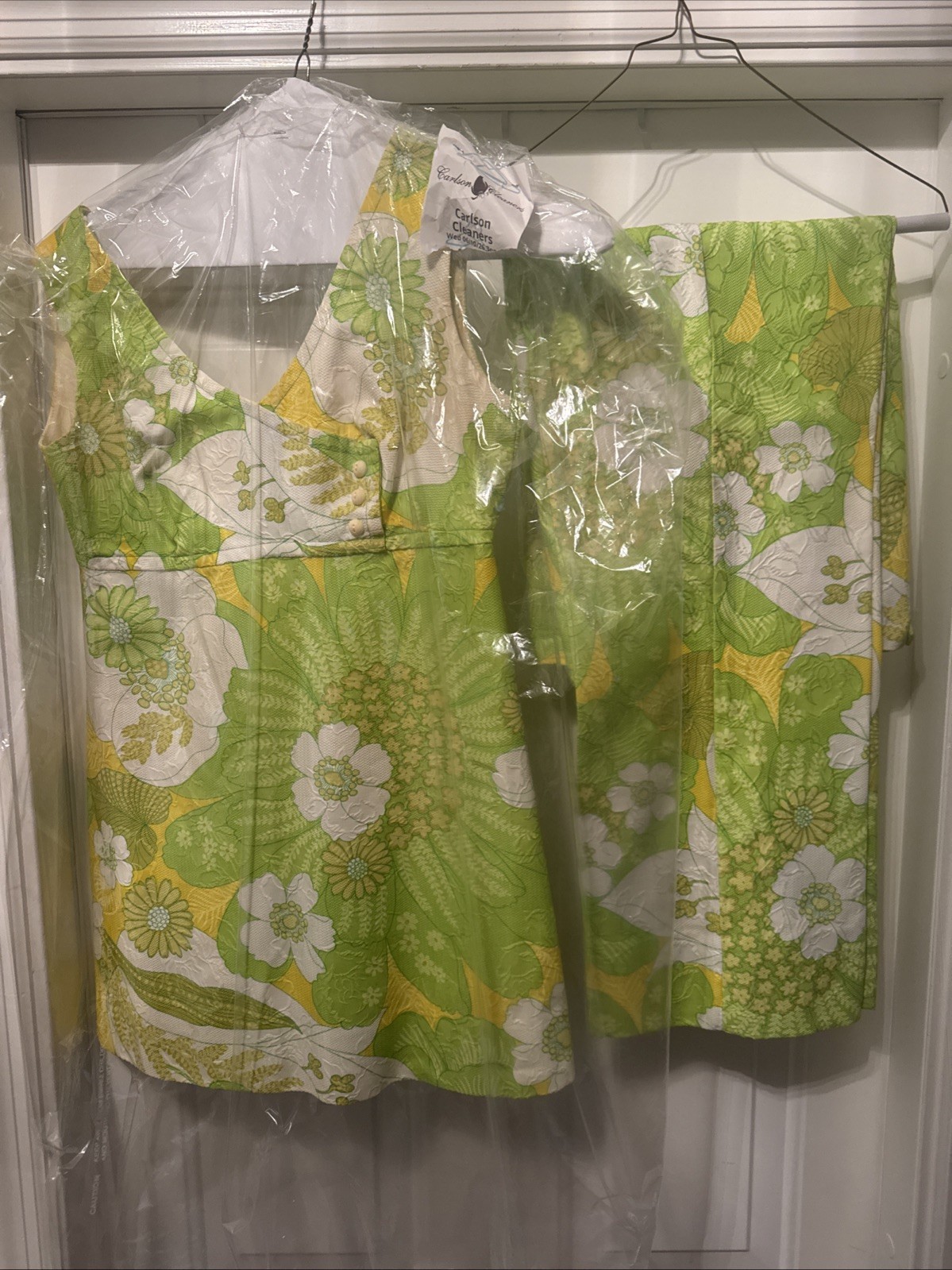 Vintage 70’s ALEX COLMAN Mod 2-piece Top & Pants Outfit Dry Cleaned Size S