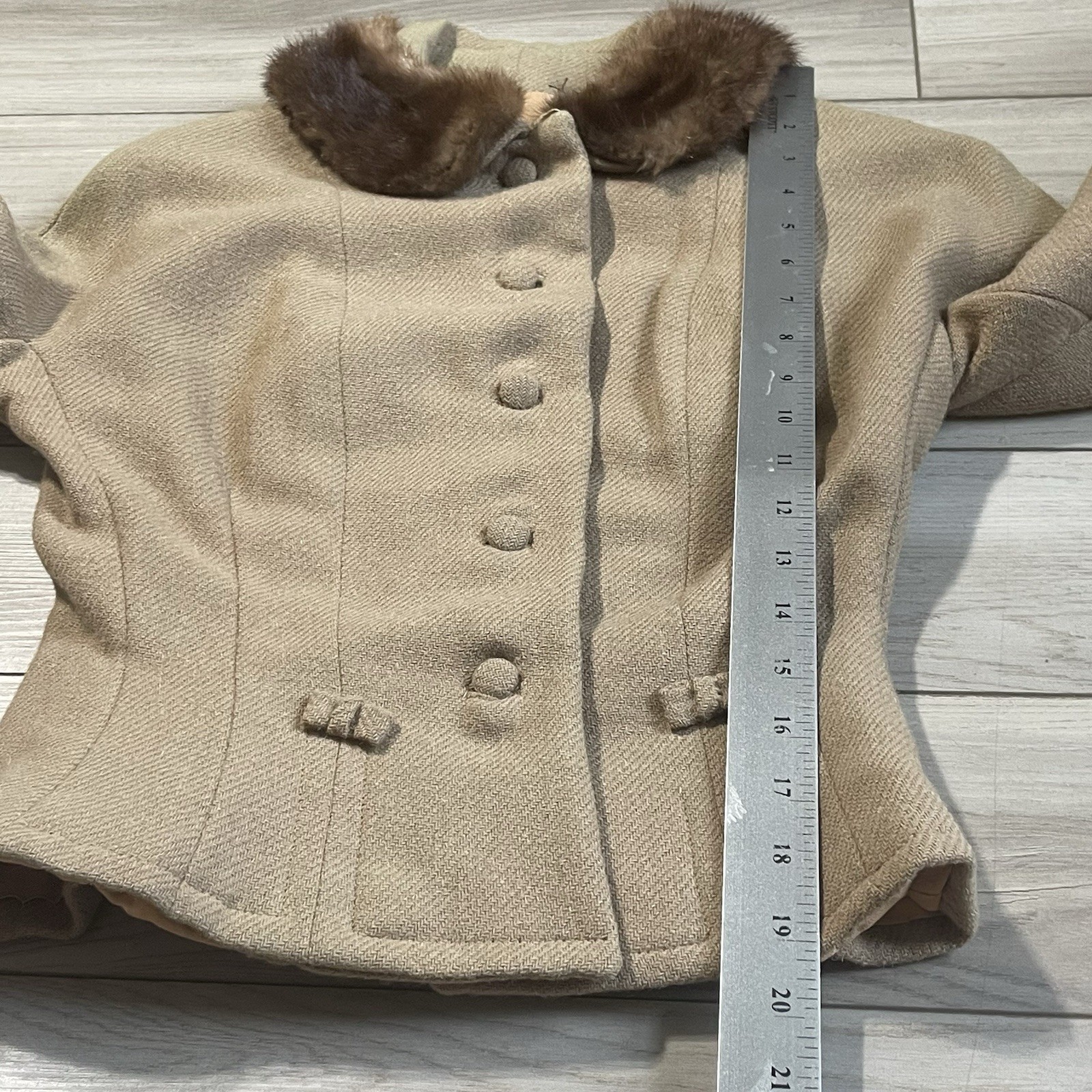 VINTAGE Women’s 2 Pc Set Beige International Ladies Garment Workers Union